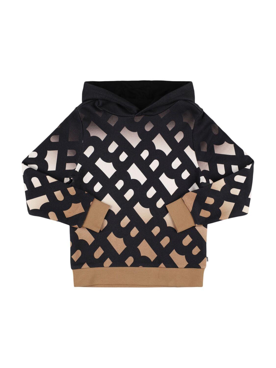 Printed Cotton Blend Hoodie by HUGO BOSS