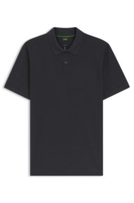 Printed polo shirt in cotton piqu&eacute; by HUGO BOSS