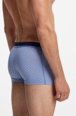 Printed trunks in stretch cotton by HUGO BOSS