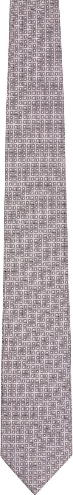 Purple Jacquard-Pattern Tie by HUGO BOSS