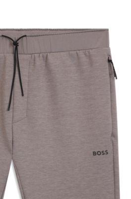Reflective-detail tracksuit bottoms in a regular fit by HUGO BOSS