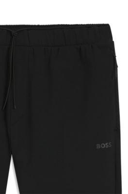 Reflective-detail tracksuit bottoms in a regular fit by HUGO BOSS