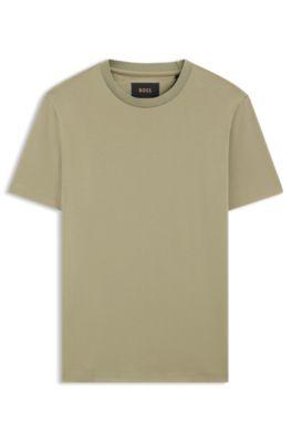 Regular-fit T-shirt in mercerized cotton by HUGO BOSS
