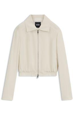 Regular-fit blazer in soft crepe by HUGO BOSS