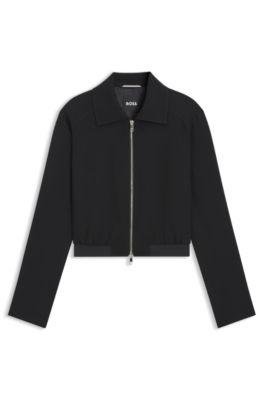Regular-fit blazer in soft crepe by HUGO BOSS