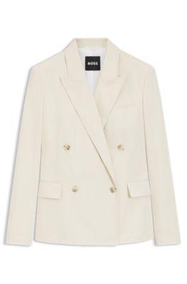Regular-fit blazer in stretch cotton by HUGO BOSS