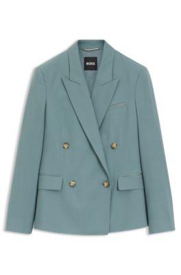 Regular-fit blazer in virgin wool by HUGO BOSS