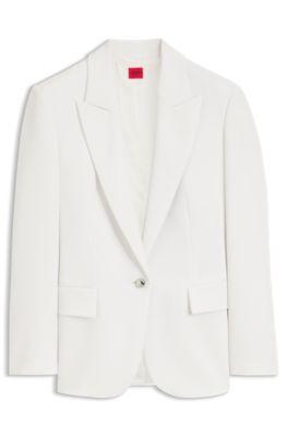 Regular-fit blazer with metal button by HUGO BOSS