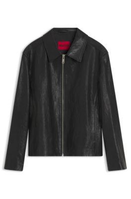 Regular-fit jacket in nappa leather by HUGO BOSS