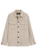 Regular-fit overshirt in virgin wool, silk and linen by HUGO BOSS Regular-fit overshirt in virgin wool, silk and linen by HUGO BOSS