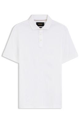 Regular-fit polo shirt in mercerized Italian cotton by HUGO BOSS