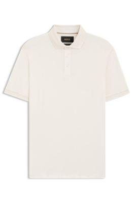 Regular-fit polo shirt in mercerized Italian cotton by HUGO BOSS