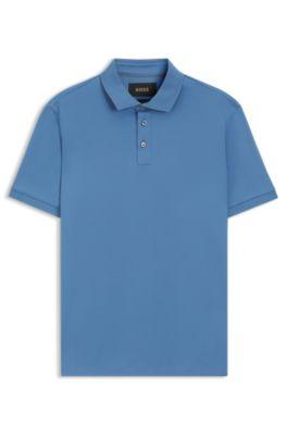 Regular-fit polo shirt in mercerized Italian cotton by HUGO BOSS