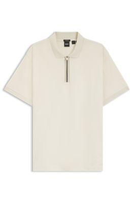 Regular-fit polo shirt in mercerized cotton by HUGO BOSS