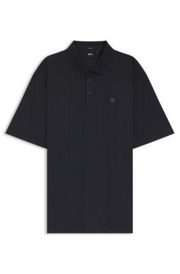 Regular-fit polo shirt in mercerized interlock cotton by HUGO BOSS
