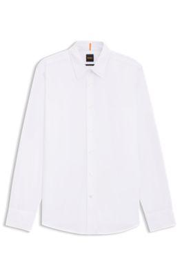 Regular-fit shirt in cotton poplin by HUGO BOSS