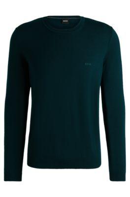 Regular-fit sweater in extra-fine merino by HUGO BOSS