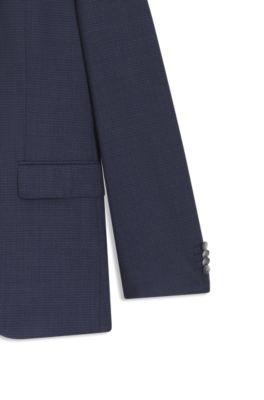 Regular-fit three-piece suit in stretch wool by undefined Regular-fit three-piece suit in stretch wool by undefined