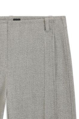 Regular-fit trousers in sharkskin twill by HUGO BOSS