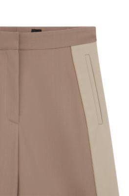 Regular-fit trousers with colour-blocking by HUGO BOSS