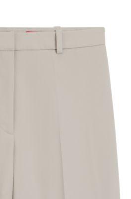 Regular-fit wide-leg pants in stretch fabric by HUGO BOSS