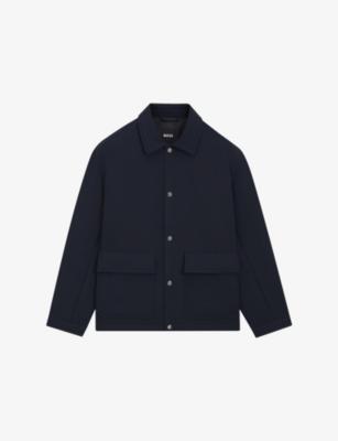 Relaxed-Fit Collared Woven Jacket by HUGO BOSS