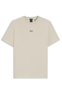 Relaxed-fit T-shirt in a stretch cotton blend by HUGO BOSS