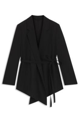 Relaxed-fit blazer in wool-blend gabardine by HUGO BOSS