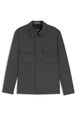 Relaxed-fit overshirt in water-repellent wool by HUGO BOSS