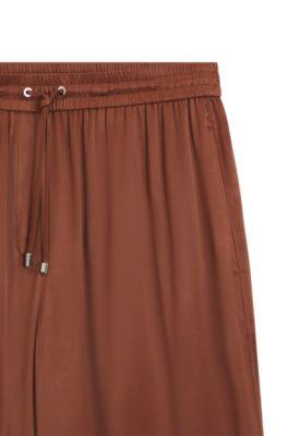 Relaxed-fit pants in satin by HUGO BOSS