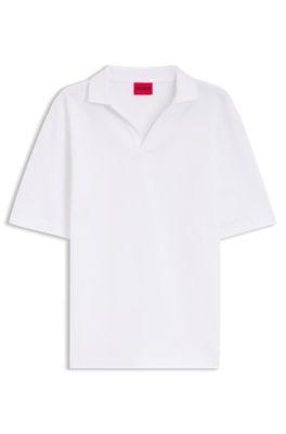 Relaxed-fit polo in breathable cotton by HUGO BOSS