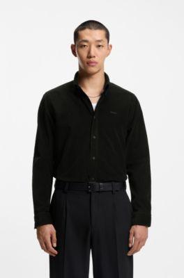 Relaxed-fit shirt in cotton corduroy by HUGO BOSS