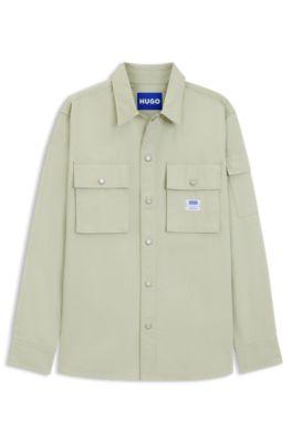 Relaxed-fit shirt in cotton ripstop by HUGO BOSS