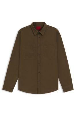 Relaxed-fit shirt in soft twill by undefined Relaxed-fit shirt in soft twill by undefined