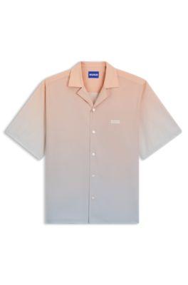 Relaxed-fit shirt with gradient print by HUGO BOSS