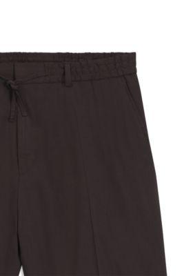 Relaxed-fit shorts in Tech Linen by HUGO BOSS