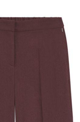 Relaxed-fit shorts in a linen blend by HUGO BOSS