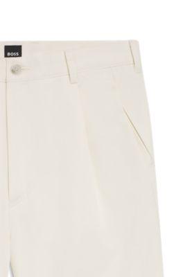 Relaxed-fit shorts in cotton twill by HUGO BOSS