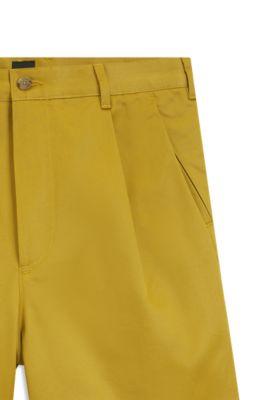 Relaxed-fit shorts in cotton twill by HUGO BOSS