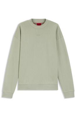 Relaxed-fit sweatshirt in cotton terry with logo detail by HUGO BOSS