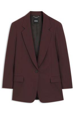 Relaxed-fit tailored blazer in virgin-wool blend by HUGO BOSS