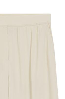 Relaxed-fit trousers in fluid crepe by HUGO BOSS