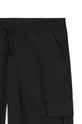 Relaxed-fit trousers in ripstop fabric by HUGO BOSS