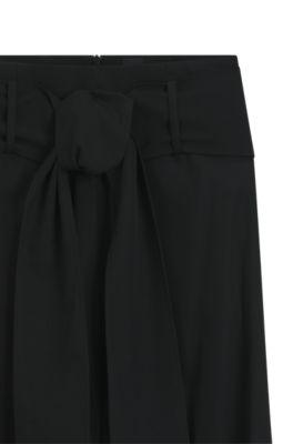 Relaxed-fit trousers in wool-blend gabardine by HUGO BOSS