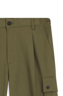 Relaxed-fit trousers with cargo styling by HUGO BOSS