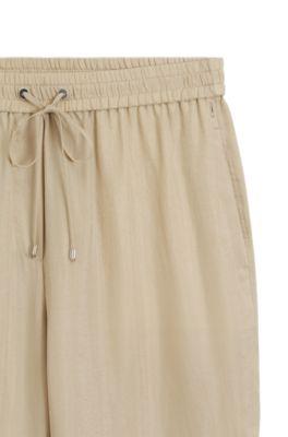 Relaxed-fit trousers with drawcord waist by HUGO BOSS