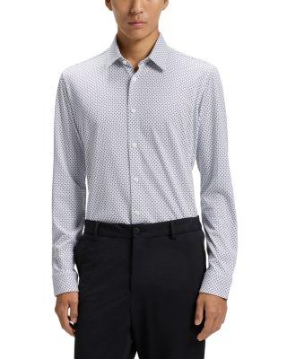 Roan Kent Slim Fit Button-Front Shirt by HUGO BOSS