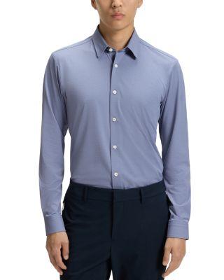 Roan Slim Fit Button-Front Shirt by HUGO BOSS