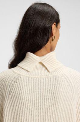 Rollneck sweater dress in virgin wool and cashmere by HUGO BOSS Rollneck sweater dress in virgin wool and cashmere by HUGO BOSS