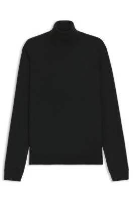 Rollneck sweater in cashmere by HUGO BOSS